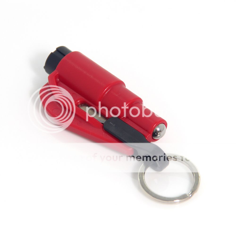 2in1 Keychain Car Emergency Rescue Tool Window Glass Breaker Seat