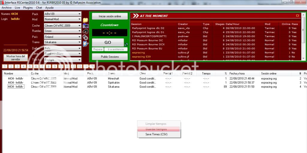 CCAR 2010 - Guardar Html (Tiempos) CCAR 2010 - Guardar Html (Tiempos)