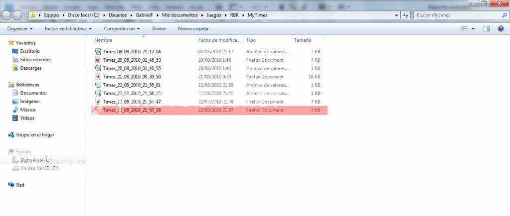 CCAR 2010 - Guardar Html (Tiempos) CCAR 2010 - Guardar Html (Tiempos)